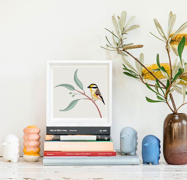 Striated Pardalote & Eucalyptus - Image 2