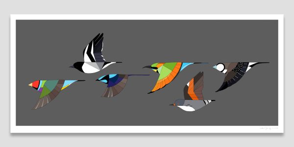 Little Birds In Flight
