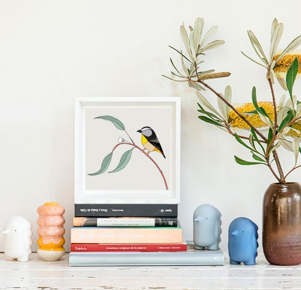 Spotted Pardalote and Eucalyptus - Image 2