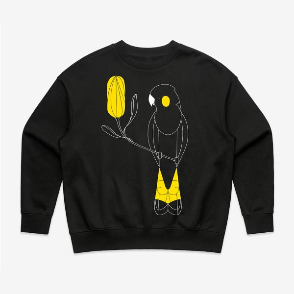 Yellow-tailed Black-Cockatoo Women's Jumper - Image 2