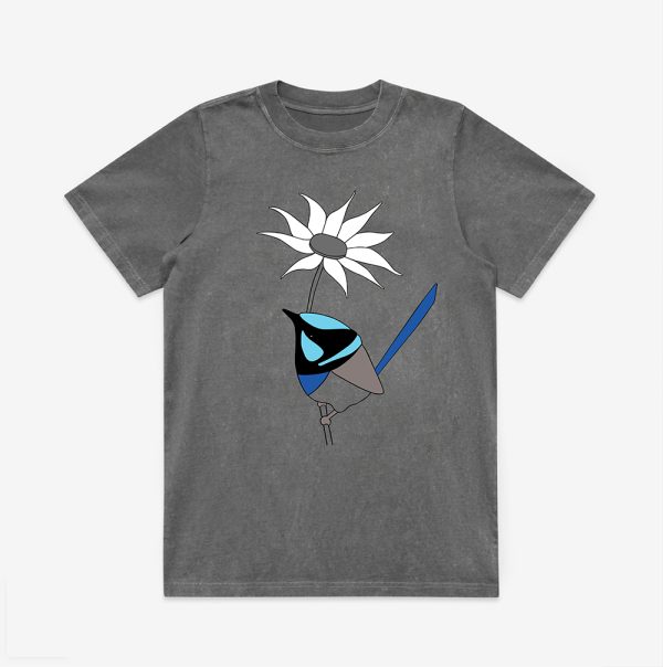 Superb Fairy-wren and Flannel Flower Women's Tee