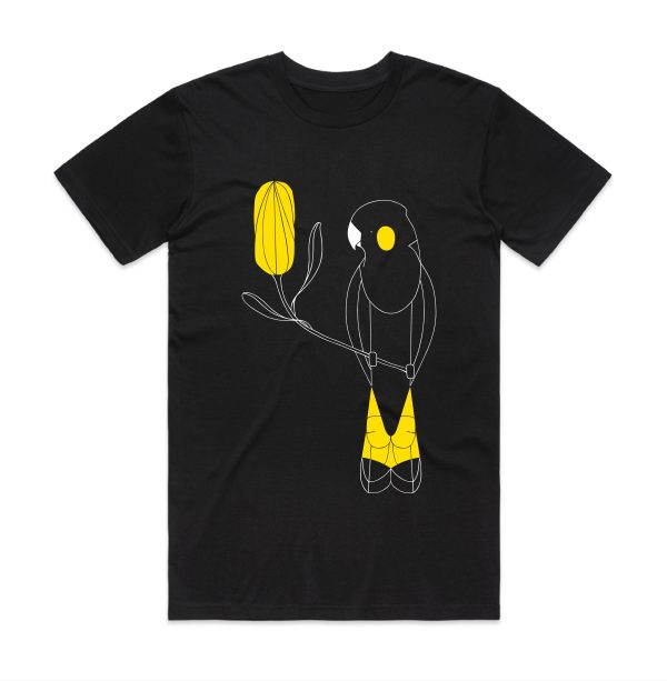 Yellow-tailed Black-Cockatoo and Banksia Men's Tee