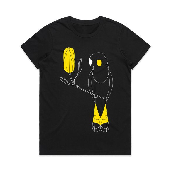 Yellow-tailed Black-Cockatoo and Banksia Women's Tee