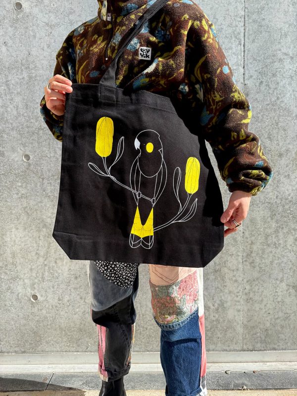 Yellow-tailed Black-Cockatoo and Banksia Tote Bag - Image 2