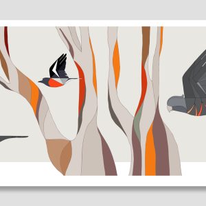 Gang-gang Cockatoos, Flame Robin & Snow Gums